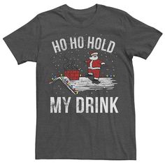 Add some holiday cheer to your look with this men's Santa drinking tee. Crewneck Short sleeves Machine washFABRIC & CARE Cotton, polyester Imported Add some holiday cheer to your look with this men's Santa drinking tee. Unbranded Add some holiday cheer to your look with this men's Santa drinking tee. Size: 4XL. Color: Dark Grey. Gender: male. Age Group: adult. Pattern: Graphic. Santa Drink, Hold My Beer, Beer Graphic, California Vibe, Drinking Humor, Christmas Men, Christmas Tees, Hold Me, Funny Tees