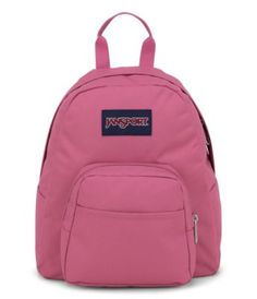 Small and light, the JanSport Half Pint is the perfect throw-on-and-go backpack. Features include a front utility pocket and key clip. Pink Backpack With Pockets For Outdoor, Pink Backpack With Pockets For Outdoor Activities, Functional Pink Backpack With Pockets, Backpack Jansport, Mini Backpacks, Half Pint, Key Clip, Jansport Backpack, Everyday Bag