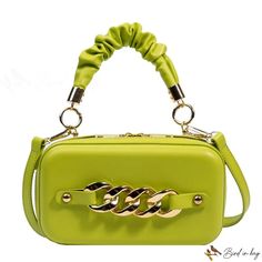 Bird in Bag - Small bags female fashion popular chain women's box bag mini shoulder crossbody bag Chain Women, Street Trends, Box Bag, Pocket Book, Female Fashion, Bird In Bag, Green Bag, Pink Bag, Small Bags