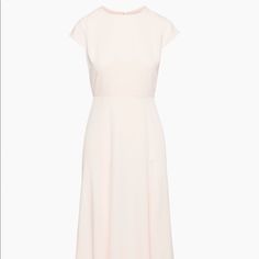 Never Worn, Bought It For A Wedding But Ended Up Wearing Something Else And Can’t Return. Please See 3rd And 4th Pictures For Actual Picture Of Dress Being Sold. They Don’t Sell The Color Anymore So I Couldn’t Find A Stock Image To Use For Cover. Last Picture Is To Show True Color. Fitted Midi Dress For Bridesmaid, Fitted Midi Bridesmaid Dress, Classic A-line Maxi Dress For Wedding, Classic A-line Midi Dress For Wedding, Fitted Sheath Bridesmaid Dress, Flattering A-line Wedding Dress, Fitted Wedding Dress With Flattering Silhouette, Feminine Short Sleeve Midi Dress For Wedding, Dressy Short Sleeve Bridesmaid Dresses