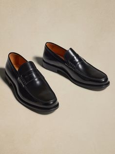 Amir Penny Loafer | Banana Republic Penny Loafer, Penny Loafers, Printed Leather, Map Print, All Seasons, Penny, Fashion News, Banana Republic, Fashion Shoes