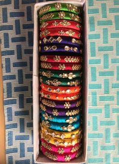 Tread Bangle Designs, Thread Bangles Designs, Silk Thread Jhumkas, Fabric Bangles, Silk Thread Necklace, Silk Thread Bangles Design, Silk Bangles, Silk Thread Earrings, Thread Bangles Design