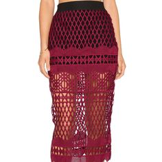 Brand New Never Worn Maroon Skirt, Red Midi Skirt, Asymmetrical Midi Skirt, Polka Dot Midi Skirt, Portrait Dress, White Midi Skirt, Lace Midi Skirt, Fashion 2015, Lace Pencil Skirt