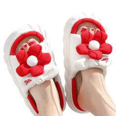 Teddy Flower Toe Slippers ﻿are the ideal pair of Slippers for everyday use. It is made with ultra lightweight and soft cushy materials, your feet will remain comfortable throughout the day with these on. Each pair comes with a lovely flower that sits on top of the strap. It can be used outdoor as well. FEATURES: Style Concise Season Summer/Spring Sole Flat Vamp material EVA Size US ( 5.5 - 12) COMFORTABLE MATERIAL: The Flower Open Toe Slippers are made of high-density material. These are light, Comfortable Eva Slippers With Round Toe, Comfortable Non-slip Sandals, Comfortable Non-slip Foam Sandals, Flat Eva Slippers With Textured Footbed, Non-slip Closed Toe Eva Slippers, Non-slip Eva Closed Toe Slippers, White Eva Slide Slippers, Soft Synthetic Slippers For Summer, Comfortable Synthetic Slippers With Flat Heel