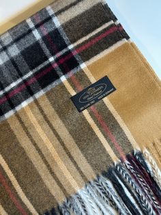 Unisex 100% Cashmere Scarves - Plaid Colors Seattle Silver Transitional Closet, Cashmere Scarves, Grey Khakis, Cashmere Scarf, Elevate Your Look, Plaid Scarf, Color Options, Gray Color, Cashmere