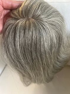 Grey Hair Topper, Hair Toppers For Women, Best Human Hair Extensions, Human Hair Toppers, Clip In Hair Pieces, Salt And Pepper Hair, Pale White, Human Hair Clip Ins, Ash Blonde Hair