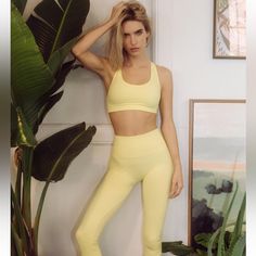 Super Flattering Seamless Leggings. Brand New Never Worn. Xs/S In Pastel Yellow. Nwot Morgan Stewart, Yellow Leggings, Gym Outfits, Workout Sets, Athleisure Outfits, Workout Outfit, Pastel Yellow, Seamless Leggings