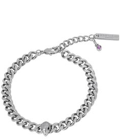 From Kurt Geiger London&#x2C; this bracelet features:Line braceletBrass/glass crystalLobster clasp closure Signature eagle head motif hardware Approx. 6.5" lengthImported. Kurt Geiger Necklace, Kurt Geiger Bracelet, Jisung Bracelet, Kurt Geiger Jewelry, Xoxo Jewelry, Dope Jewelry Accessories, Luxe Jewelry, Jewelry Accessories Ideas, Dope Jewelry