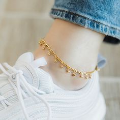 Adjustable Gold Beads Anklets, Adjustable Gold Anklets With Satellite Chain, Adjustable Satellite Chain Anklet As Gift, Gold Anklets For Everyday Summer Wear, Adjustable Anklet For Everyday Wear, Casual Adjustable Gold Anklet, Cultural Jewelry, Flower Jewelry Designs, Korean Jewelry