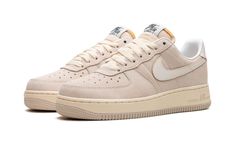 The Nike Air Force 1 Low "Athletic Dept. " is a colorway of the retro basketball shoe with a tan-based, versatile appearance.  From Nike’s “Athletic Department” collection, the Air Force 1 Low seen here features a beige suede construction and white leather Swooshes on either side.  Classic “Nike Air” branding designed in vintage-style lettering is seen on the heel while a “Nike Air Force 1” logo appears on the tongue tag of the beige-colored nylon tongue with exposed foam.  A cream white rubber midsole ties into this Air Force 1’s vintage vibe.  Release date: September 27, 2023 Shoe Dept, Retro Basketball Shoes, Retro Basketball, 1 Logo, Nike Air Force 1 Low, Stadium Goods, Air Force 1 Low, Nike Air Force 1, Air Force 1