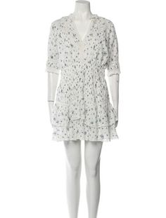 LoveShackFancy A-Line DressWhiteFloral PrintLace & Ruffle AccentsShort Sleeve with V-NeckDesigner Fit: Dresses by LoveShackFancy typically fit true to size. Printed Mini Dress, Print Patterns, A Line, Floral Print, Dress Outfits, Floral Prints, Mini Dress, Clothes For Women, Floral