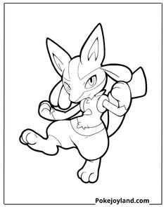 the pokemon coloring page with an image of a pikachu in black and white