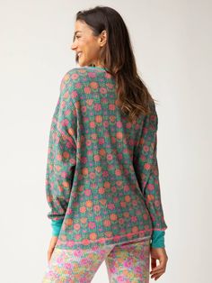 So soft and comfy and just the cutest print! Casual Printed Patterned Sleepwear, Casual Patterned Printed Sleepwear, Casual Patterned Sleepwear, Casual Long Sleeve Patterned Sleepwear, Casual Multicolor Printed Sleepwear, Casual Multicolor Floral Print Sleepwear, Casual Long Sleeve Sleepwear With Floral Print, Casual Long Sleeve Floral Print Sleepwear, Patterned Printed Long Sleeve Sleepwear