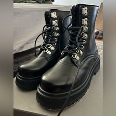 Ore New York Duke Infantry Laced Up Combat Boot Size 6 Men Brand New With Box Never Worn With Receipt Perfect For Fall And Winter! Lace Up Combat Boots, Combat Boot, Fall And Winter, Combat Boots, Lace Up, Size 6, Man Shop, New York, Brand New