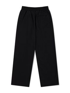 This is a trendy and unique pants by FALLETT that is made out of high quality and sturdy material. With distinctive mood of the design and comfortable wear, you can style it for your casual and young daily outfit.- Relaxed wide silhouette- Adjustable string on the waist and hem- Young and unique mood Athleisure Wide-leg Sweatpants For Streetwear, Black Wide Leg Pants With Pockets For Streetwear, Trendy Black Wide-leg Pants, Black Baggy Wide Leg Pants For Streetwear, Baggy Black Wide Leg Pants For Streetwear, Trendy Relaxed Fit Pants With Straight Hem, Black Sweatpants With Straight Hem For Fall, Trendy Straight Hem Pants With Relaxed Fit, Casual Wide Leg Pants With Elastic Waistband For Streetwear