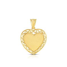 14K solid gold Heart Pendant, Heart Pendant, Love Heart Yellow Gold Heart Pendant With Intricate Design, Yellow Gold Heart Pendant Jewelry With Intricate Design, Intricate Heart Pendant In Yellow Gold, Yellow Gold Filigree Jewelry For Valentine's Day, Valentine's Day Gold Necklace With Intricate Design, Valentine's Day Yellow Gold Jewelry With Intricate Design, Gold Heart Pendant With Intricate Design, Gold Intricate Design Heart Pendant Jewelry, Elegant Jewelry For Valentine's Day