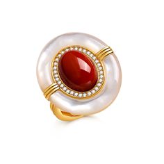 Pearl Jewelry Ring, Red Gemstone Ring, Gemstone Rings Vintage, Green Gemstone Ring, Blue Gemstone Rings, Pearl Rings, Mother Of Pearl Earrings, Baroque Pearl Earrings, Gold Gemstone Ring