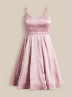 Mini Satin Skater Dress, BLEACHED MAUVE Satin Skater Dress, Semi Formal Wear, Basic Black Dress, Blush Dresses, Satin Material, Buy Dress, Skater Dress, Satin Dresses, Formal Wear