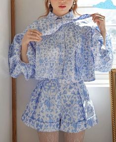 Blue Western Dress, Color In Fashion, Stylish Short Dresses, Western Clothes, Western Dress, Popular Color, Formal Looks, Skirt Design, Outfit Set