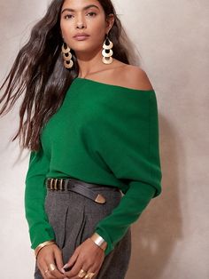 Saw this on Banana Republic: High Waist Fashion, Elements Of Style, Off Shoulder Sweater, Shoulder Sweater, Dressed Down, Boat Neck, Off Shoulder Blouse, Timeless Fashion, Banana Republic