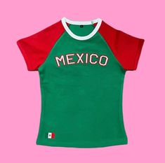 🥰❤️ super cute Mexico y2k baby tee top embroidery football T-shirt jersey crop top vintage style  📏Recommended sizing:  Size S (UK 6/8)  Size M (UK 10)  Size L (UK 12) Suenos Outfits, 90s Sports T-shirt For Summer, Summer Sports Cropped T-shirt With Short Sleeves, Trendy Embroidered Logo Top For Streetwear, Sports Cotton Tops With Embroidered Logo, Trendy Streetwear Tops With Embroidered Logo, Trendy Streetwear Top With Embroidered Logo, 90s Style Short Sleeve Sports T-shirt, Sporty Crew Neck Tops With Embroidered Logo