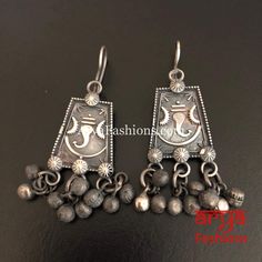 Ethnic Silver Oxidized Indian Trendy/Oxidized Silver Earrings Very Elegant and stylish, these earrings can be paired with any traditional Indian or Western Attire depending upon the occasion and the theme. Dimensions: Approx.1.5 Inches Traditional Festive Earrings With Bells, Traditional Festive Bell Earrings, Temple Jewelry Festival Earrings With Latkans, Traditional Silver Nickel-free Danglers, Traditional Nickel-free Danglers, Nickel-free Traditional Silver Danglers, Bohemian Bell Earrings For Festivals, Bohemian Festival Earrings With Bells, Traditional Oxidized Finish Earrings