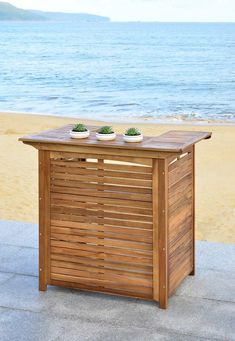 Natural Bar En Plein Air, Outdoor Patio Bar Sets, Safavieh Furniture, Outdoor Patio Bar, Outdoor Bar Furniture, Patio Bar Table, Patio Bar Set, Center Of Attention, Outdoor Bar Table