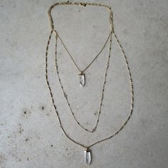 Stella & Dot Clear Crystal Quartz Pendant Necklace Long Gold Chain Nwot Two Necklaces Have A Authentic Clear Quartz Pendant Measures 35 Inch Longest Necklace And The Quartz Measure 1 1/2 Inch Long New Without Tags Necklace Long Gold, Pendant Necklace Long, Two Necklaces, Quartz Pendant Necklace, Quartz Crystal Pendant, Gold Long Necklace, Crystal Necklaces, Long Pendant Necklace, Necklace Long