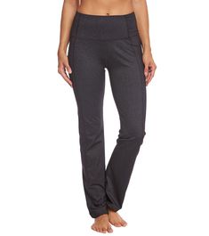 Marika Sophia High Rise Tummy Control Slim Boot Pants at YogaOutlet.com - Free Shipping Boot Pants, Yoga Capris, Yoga Shop, Yoga Shorts, Heather Black, Yoga Leggings, Yoga Pants, Boot Cut, Moisture Wicking