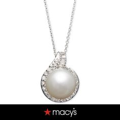 in stock Luxury White Necklace With Round Stone, Macy's Silver Jewelry With Round Cut, Macy's Silver Round Cut Jewelry, Elegant Round Diamond Necklace With Polished Finish, Elegant Macy's White Gold Jewelry, Macy's Luxury Silver Jewelry, Macy's Round Jewelry For Formal Occasions, Macy's Jewelry For Wedding, Elegant White Gold Diamond Necklace From Macy's