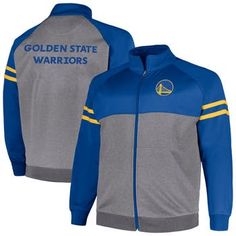 a golden state warriors jacket with the word,'golden state warriors'on it