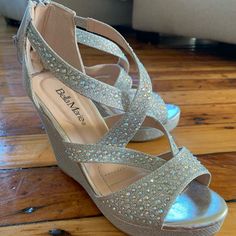 Size 6 And 6.5 Bella Marie Wedges. Size 6 Only Worn Once For A Wedding That I Was In. Size 6.5 Never Been Worn, Still In Box In Perfect Condition. I Found That The Sizes Ran Rather Large As I Am Normally A Size 7 Or 6.5 In Heels. Wore The Size 6 All Day And Night For The Wedding And Never Took Them Off; Even While Dancing. They Are Very Comfortable And Fashionable. Bella Marie, Womens Shoes Wedges, Day And Night, Wedge Shoes, A Wedding, Dancing, Wedges, Size 7, Size 6