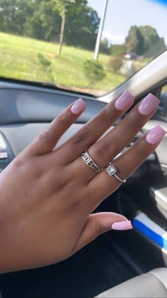 Short Color Nails, Short Solid Nails, Short Acrylic Nails Square Solid Color, Short Basic Acrylic Nails, Simple Acrylic Nails Short, Short Simple Acrylic Nails, Simple Short Acrylic Nails, Acrylic Toe Nails, Simple Gel Nails