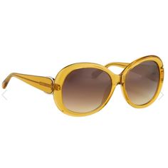 Hp Oscar De La Renta Oversized Yellow And Brown Prescription Sunglasses. Dominican Fashion Designer Who Became Internationally Known In The 1960’s As One Of The Couturiers Who Dressed Jacqueline Kennedy. Exclusive Collaboration With Linda Farrow That Produced The Sunglasses To Their Highest Standards. Nylon Category 2 Medium Tint Lenses - Brown Graduated, Have An Outstanding Shock Resistance While Being Extremely Lightweight And Do Not Crack When Drilled, Making Them Perfect For Some Frame Shapes. Great Condition! No Original Box. Size: 5816-140 Made In Japan. Bundle And Save Open To Reasonable Offers! Dominican Fashion, Linda Farrow, Prescription Sunglasses, Yellow And Brown, Fashion Designer, Made In Japan, Sunglasses Accessories, Original Box, Lenses