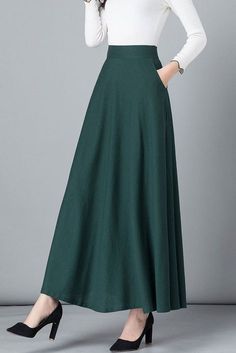 A Line Maxi Skirt, Outfits Skirt, Denim Shorts Outfit, Long Skirt Fashion, Long Skirt Outfits, Seluar Pendek, Long Skirts For Women, Outfit Jeans, Outfits Spring