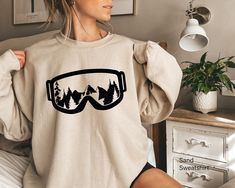 Aesthetic Ski Sweatshirt, Apres Ski Shirt, Women's Skiing Shirt, Ski Gifts For Her, Ski Graphic Tshirt, Trendy Gifts For Skiing, A5172 WELCOME TO LITTLE PREPPY TEE.... If you are looking for soft, comfortable, first-class clothes that you can design for your most special days or your loved ones, you are at the right place! We love what we do here at Best Creative Designs and we strive to make your shopping experience just right for you. If you have any questions about our products, feel free to Trendy Graphic Print Sweatshirt For Outdoor, Trendy Outdoor Graphic Print Sweatshirt, Trendy Outdoor Sweatshirt With Graphic Print, Winter Casual T-shirt For Outdoor Activities, Casual Winter T-shirt For Outdoor Activities, Casual Graphic Print Tops For Winter Sports, Trendy Crew Neck Sweatshirt For Outdoor, Casual Crew Neck Sweatshirt For Snowboarding, Casual Graphic Print Top For Skiing