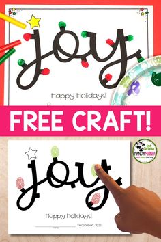 This easy-to-make Christmas gift for parents is perfect for pre-K through 1st grade and is a beautiful gift young students can give their parents for the holidays. Their fingerprints dipped in paint are the holiday lights around the word JOY. It looks amazing when framed! Grab your FREE template at 1stgradepandamania.com Fingerprint Activity, Art Fingerprint, Christmas Gift For Parents, Finger Paint, Teacher Boards