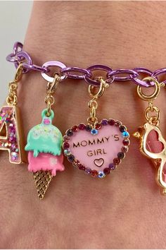 Let the world know whose girl she is with a Mommy’s Girl charm! Add this charm to any CHARM IT! bracelet or necklace and customize her collection! S Girl, Keychains, Bracelet, The World