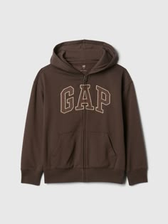 Soft knit hoodie.  Long sleeves.  Hooded neckline.  Zipper-front closure.  Front kanga pockets.  Gap logo applique at front.  This product was made in a factory that runs the Gap Inc.  P. A. C. E.  Personal Advancement & Career Enhancement) program.  P. A. C. E.  is our educational program that helps the women who make our clothes build the skills, knowledge, confidence & resilience needed to advance in work & life.  Learn more at  gap. com/pace Straight, easy fit.  Hits at the hip. Cheap Letter Print Outerwear For School, Ralph Lauren Purple Solid Hoodied Tee Women, Cheap Navy Outerwear For College, Cheap Brown Outerwear For Streetwear, Cheap Yellow Casual Hoodie, Cheap Black Outerwear For College, Cheap Yellow Fleece Hoodie, Cheap Green Urban Hoodie, Cheap Yellow Hoodie With Letter Print