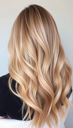 27 Fall Blonde Hair Color Ideas » DreamingFY Blonde Balayage Strawberry Blonde Hair, Blonde Hair Color Ideas Golden, Colors Of Blonde Hair Shades, Natural Blonde Color Ideas, Bright Buttery Blonde, Creamy Blonde With Lowlights, Icy Strawberry Blonde Hair, Bright Blonde Dimensional Hair, Copper Low Lights In Blonde Hair