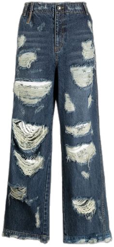 Distressed Dark Wash Cropped Jeans In Rigid Denim, Distressed Medium Wash Cropped Rigid Denim Jeans, Distressed Dark Wash Rigid Denim Flare Jeans, Distressed Medium Wash Rigid Denim Jeans, Distressed Dark Wash Recycled Denim Cargo Jeans, Distressed Recycled Denim Cargo Jeans In Dark Wash, Ripped Dark Wash Rigid Denim Jeans, Ripped Denim Blue Cropped Jeans, Ripped Cropped Jeans In Denim Blue