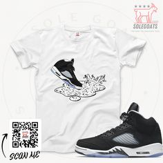 Introducing Sole Goats, the shirt brand that matches your sneakers! We believe that fashion should be fun and easy, so we designed our shirts to perfectly complement your kicks. Whether you're rocking Jordans or Yeezys, we've got a shirt that will make your outfit pop. Our shirts are made from high-quality materials and come in a variety of colors and styles to suit any taste. And because we know that comfort is key, our shirts are super soft and lightweight, making them perfect for everyday wea Sporty Comfortable T-shirt For Streetwear, Sporty T-shirt For Streetwear, Sporty Comfort Fit T-shirt For Streetwear, Comfortable Sporty T-shirt For Streetwear, Casual White Print T-shirt For Streetwear, Spring Streetwear T-shirt With Sublimation Print, Short Sleeve Graphic T-shirt For Sneaker Matching, Streetwear T-shirt With Screen Print, Sporty Streetwear T-shirt With White Print