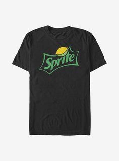 a black t - shirt with the word sprite on it