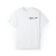 Soft, cute, and trendy, this Alpha Phi sorority t-shirt will quickly become your go-to cozy shirt! Use the drop down to specify preference between white, ivory, grey, island reef, chambray, washed denim, orchid and blossom.LISTING IS FOR ALPHA PHI. Please be sure you are ordering for your correct Sorority.We print on high quality, soft, & heavyweight materials, sustainably made and printed in the US.♥ SIZING ♥Unisex Sizing-For a more feminine, fitted look we recommend getting your size.For a mor Grey Island, Alpha Phi Sorority, Delta Zeta Sorority, Pi Beta Phi, Sorority Tshirts, Delta Zeta, Soft Cute, Alpha Phi, Washed Denim