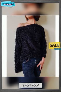 Women's Sweater Pullover Jumper Cold Shoulder Solid Color Stylish Basic Casual Long Sleeve Loose Sweater Cardigans Off Shoulder Fall Winter Blue Pink Black / Going Out Casual Fall Party Sweater, Winter Long Sleeve Knit Top For Party, Casual Long Sleeve Knit Top For Party, Casual Long Sleeve Party Sweater, Winter Party Long Sleeve Knit Top, Casual Winter Sweater For Parties, Winter Blue, Winter Blues, Loose Sweater