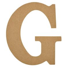 the letter g is made out of wood