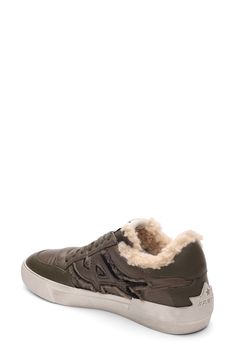 Plush faux-fur trim warms up this this sleek sneaker set on a cushioned insole and chunky outsole. Lace-up style Removable insole Textile, faux-fur textile and leather upper/faux-fur textile lining/rubber sole Imported Winter Streetwear Sneakers With Textured Sole, Winter Low-top Sneakers With Contrast Sole, Winter Sporty High-top Sneakers With Textured Sole, Sporty Winter Sneakers With Contrast Sole, Winter Low-top Sneakers With Textured Sole, Winter Synthetic Sneakers With Rubber Sole, Brown Winter Sneakers With Textured Sole, Casual Winter Sneakers With Shearling, Casual Shearling Winter Sneakers