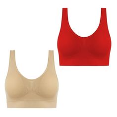 Wycnly Sports Bras for Women Plus Size 2pcs Breathable Comfy Push up Compression Yoga Tank Bralette Elder Pullover Seamless Wireless Bras Women's Sports Bras Summer Saving Bras PLEASE NOTE: Our clothes all are designed for Asian figure,which means would be smaller than normal US sizes Colors may be slightly different depending on computer and monitor settings. Please check the Size Chart before order. If you are not sure the size, please send message to us. Product Description: Season:Spring,Sum Womens Bra, Plus Size Bras, Wireless Bras, Fashion Everyday, Red Bra, Bra Size Charts, Yoga Tank, Summer Savings, Seamless Sports Bra