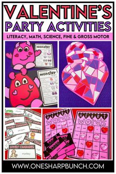 valentine's party activities for kids to play with