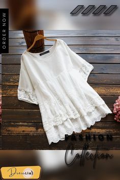 Summer Women Short Sleeve Solid Cotton Shirt Lace Mesh Patchwork Loose Blouse Tops Casual Summer Blouse With Lace Patchwork, White Short Sleeve Blouse With Patchwork, Patchwork Short Sleeve Blouse For Layering, Summer Short Sleeve Blouse With Lace Patchwork, Casual Short Sleeve Tops With Lace Patchwork, Summer Lace Patchwork Short Sleeve Blouse, Summer Blouse With Lace Patchwork And Short Sleeves, Casual Lace Patchwork Top For Layering, White Short Sleeve Blouse With Lace Patchwork